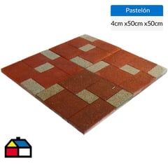 SAN CARLOS - Pastelón Parquet rojo 50 x 50 cm