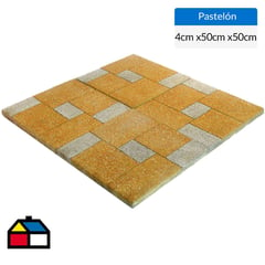 SAN CARLOS - Pallet 50 u. Pastelón Parquet amarillo 50 x 50