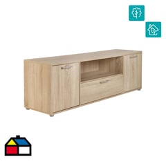 TVILUM - Rack de TV 51x155x39 cm roble