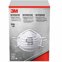 3M - Respirador Desechable N95 8200 20 unidades