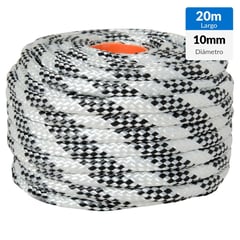 FIXSER - Nylon trenzado 10mm x 20mts blanco