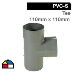 VINILIT - Tee PVC-S Cementar 110mm x 110mm Gris 1u