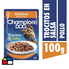 CHAMPION DOG - Alimento húmedo para perro adulto 100 gr pollo