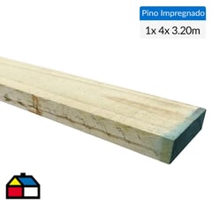 GENERICO - Pino impregnado cobre micronizado 1 x 4 x 3,2 m