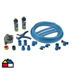 BLU LOCK - Kit para riego automático polietileno 50 a 100 m2