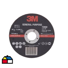 3M - Disco de corte universal 4,5" acero