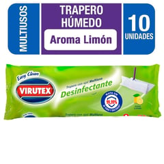 VIRUTEX - Trapero húmedo para piso multiuso x10 un limón