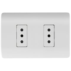 SCHNEIDER ELECTRIC - Tomacorriente doble 10 A Blanco Genesis