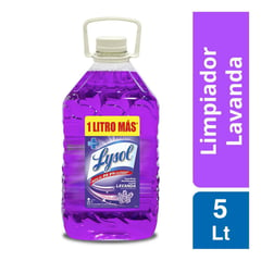 LYSOL - Limpiapisos líquido lavanda 5 litros bidón