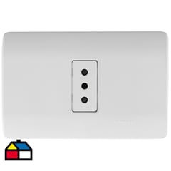 SCHNEIDER ELECTRIC - Tomacorriente simple 10 A Blanco Genesis