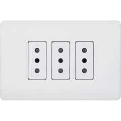 SCHNEIDER ELECTRIC - Tomacorriente triple 10 A Blanco Genesis