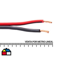 ROIMEX - Cable Paralelo 18 Negro/Rojo Metro Lineal