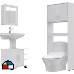 RTA DESIGN - Combo Botiquín 47/Mueble Bajo Lavamanos 55/Estante 63