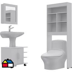 RTA DESIGN - Combo Botiquín 47/Mueble Bajo Lavamanos 55/Estante 20