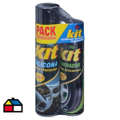 KIT - de silicona en spray + renovador en spray