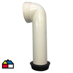 FANALOZA - Conector polipropileno 20 Cm blanco