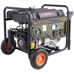 BAUKER - Generador Eléctrico a Gasolina Partida Manual 3000 W 15 l