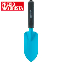 GARDENA - Palita ancha 8 cm de plástico celeste con mango