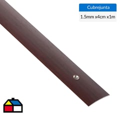 HOLZTEK - Cubrejunta caoba 1mt tornillo