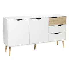 TVILUM - Buffet Oslo 147x39x81 cm blanco/oak