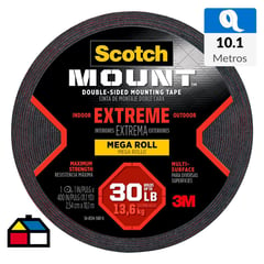 SCOTCH - Cinta Doble Faz -Mount Extrema 25.4 mm x 10 m