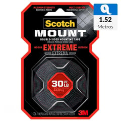 SCOTCH - Cinta Doble Faz Scotch-Mount Extrema 25.4 mm x 1.52 m