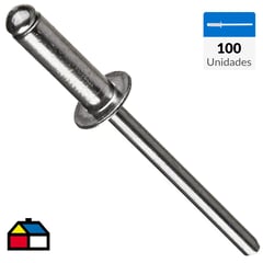 MAMUT - Remache tipo pop 4,8x21 mm 100 unidades