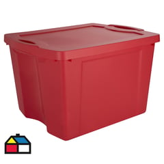 WENCO - Caja organizadora Fullbox 75 litros 37,8x48x60,3 cm rojo