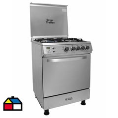 URSUS TROTTER - Cocina a Gas 4 Platos Gris EURO 60 PRO GL