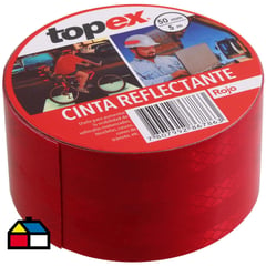 TOPEX - Cinta reflectante 5 m roja