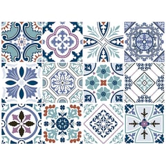 VALDECO - Set de azulejos adhesivos 15x15 cm 12 unidades