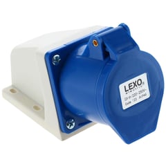 LEXO - Tomacorriente industrial sobrepuesta 32 A  2P+T 220V IP44