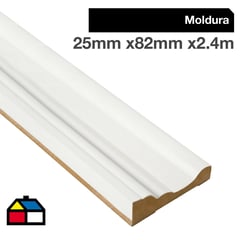 HOLZTEK - Moldura folio blanco GP387 25x82 cm
