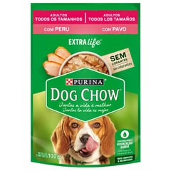 DOG CHOW - Alimento húmedo para perro adulto 100 gr pavo