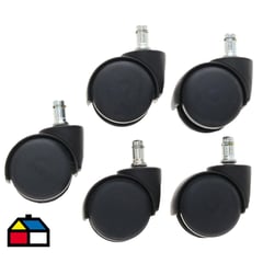 SQUADRONI - Set de ruedas para silla 5 unidades