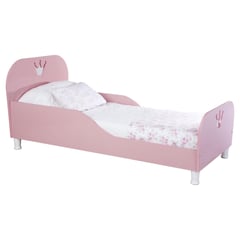 KIDSCOOL - Cama de transición 70x64x152 cm rosado