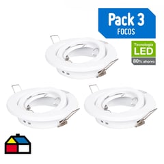 BYP - Pack focos LED basculantes 3 unidades