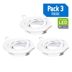 BYP - Pack focos LED basculantes 3 unidades