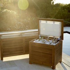 JUST HOME COLLECTION - Ice Box para Terraza 120 l Acacia