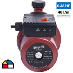 BESTFLOW - Electrobomba Recirculadora 3/4"  0.36 HP 48 l/min