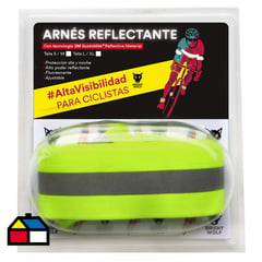 BRIGHT WOLF - Arnés reflectante para bicicleta amarillo