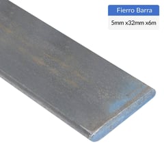 GENERICO - Fierro Barra Plana Laminada en Caliente Acero 5x32 mm 6 m