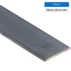 GENERICO - Fierro Barra Plana Laminada en Caliente Acero 3x38 mm 6 m