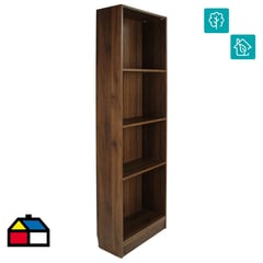 TVILUM - Estante 4 repisas 60x26,6x203 cm walnut