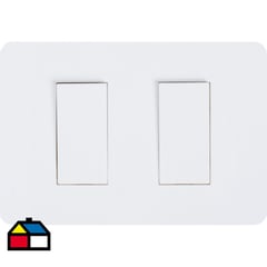 SCHNEIDER ELECTRIC - Interruptor doble (9/15) 10 A Blanco Orion