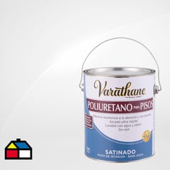 VARATHANE - Barniz poliuretano a base de agua para pisos satinado 1 gl