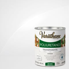 VARATHANE - Barniz poliuretano a base de agua exterior satinada 0,9 l