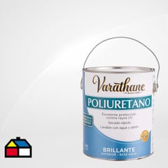 VARATHANE - Barniz poliuretano a base de agua exterior brillante 3,8 l