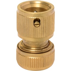 ERGO - Conector para manguera 1/2" de bronce con stop