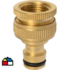 ERGO - Adaptador para manguera 1/2" y 3/4" de bronce